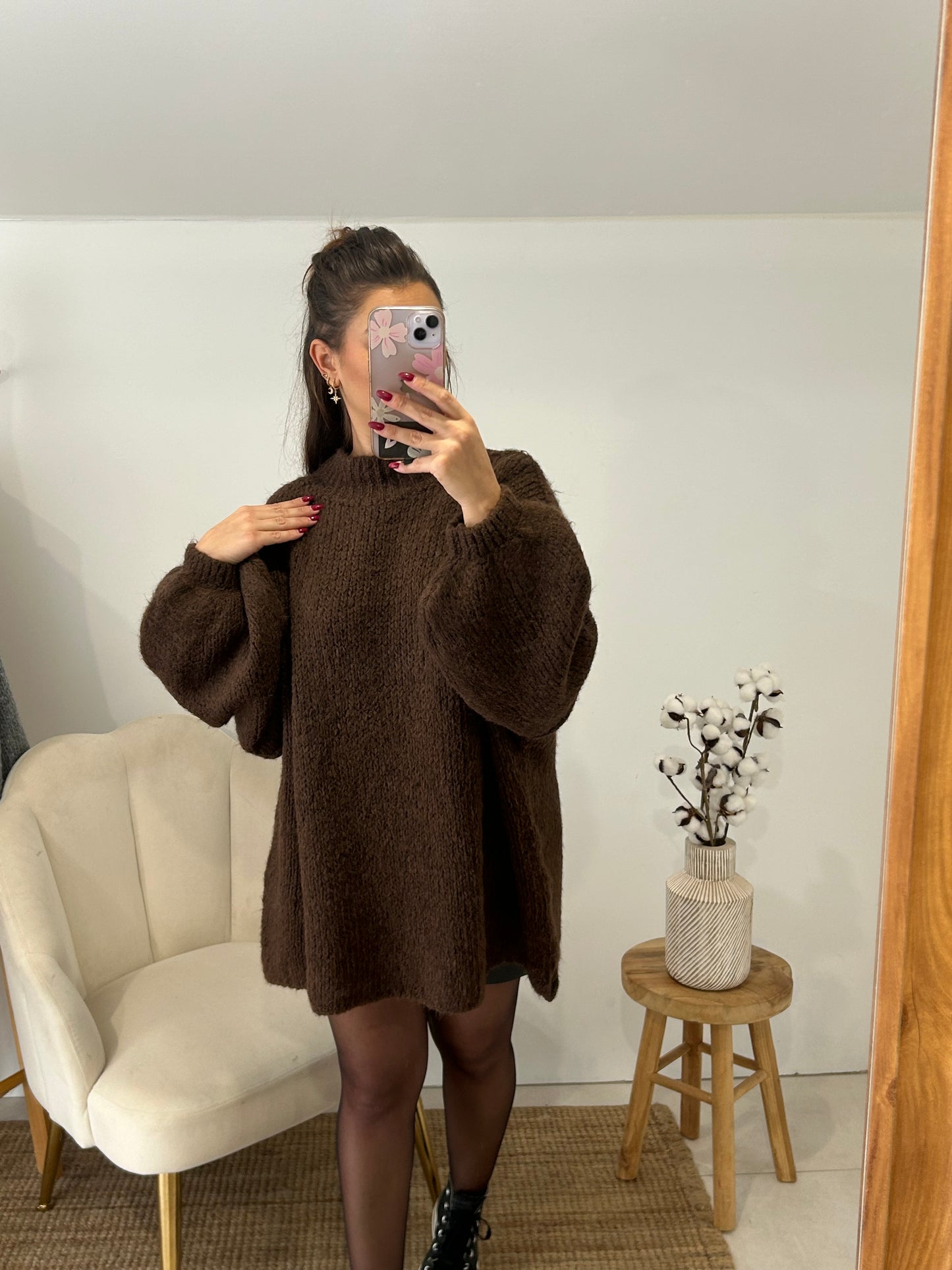 PULL COUTURE CALIE CHOCO