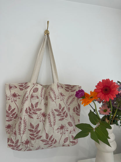 Tote bag fleuri